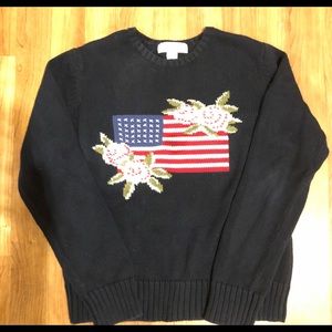 American Flag Sweater